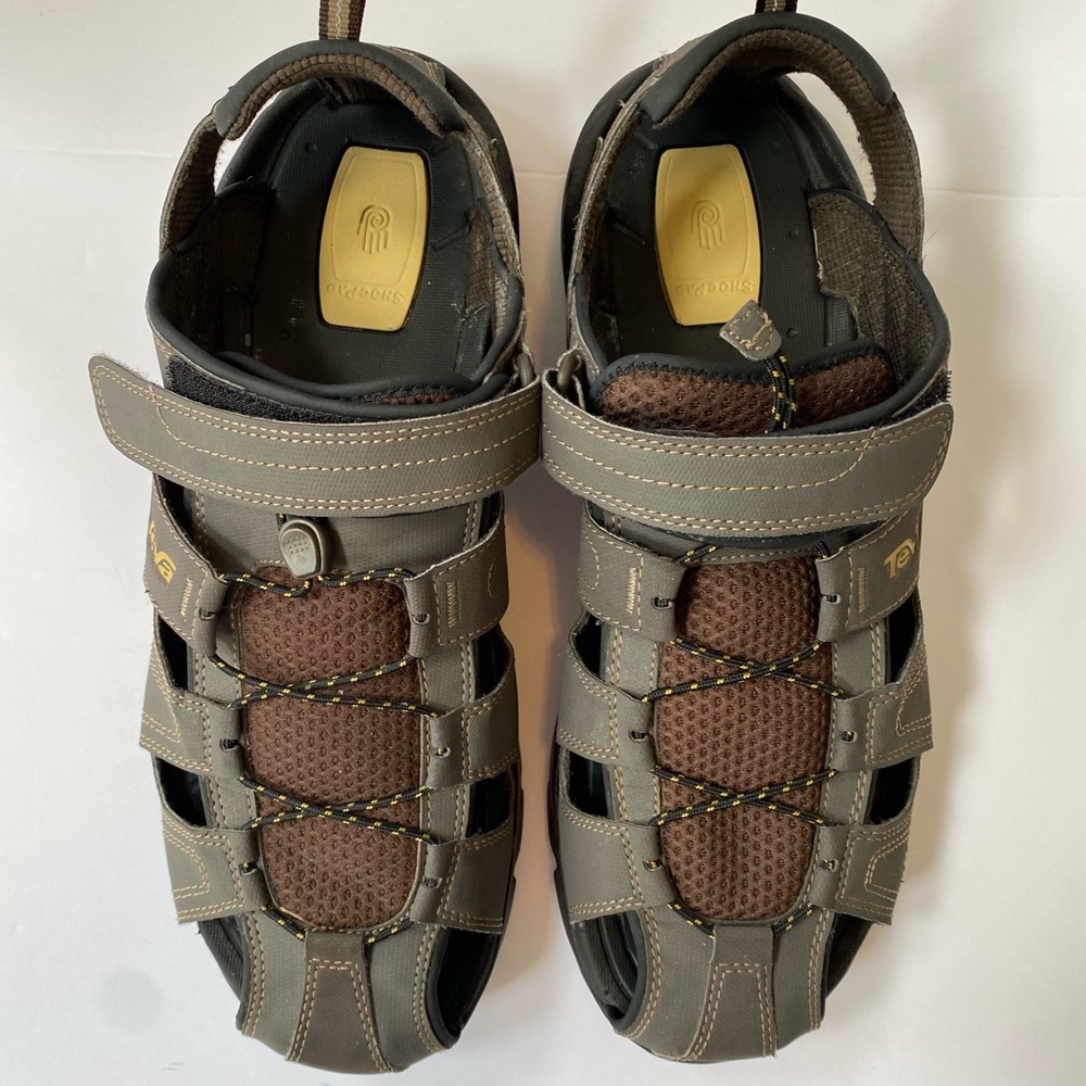 Teva Brown and Gray Men's Sport Sandals